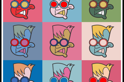 Ilustração estilo Andy Warhol
